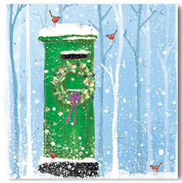 Robins At Postbox