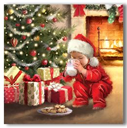 Child with cookies and milk
