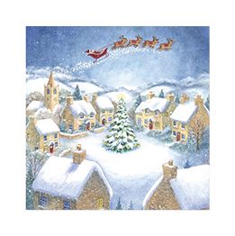 Santa over town