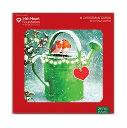 Robins in Watering Can