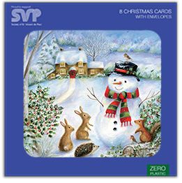 Snowman and friends