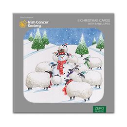 Sheep and snowman