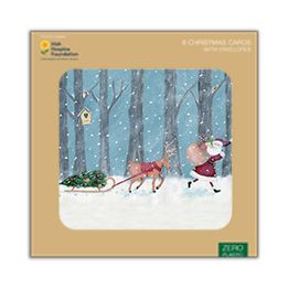 Santa and reindeer