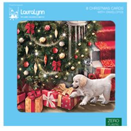Puppy and presents