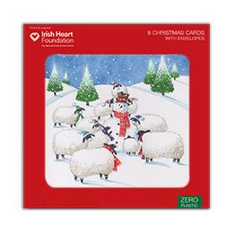 Sheep and snowman