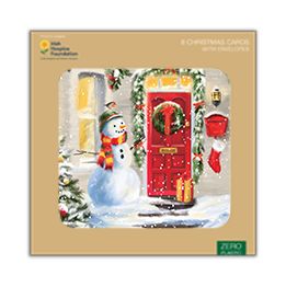 Snowman at the door