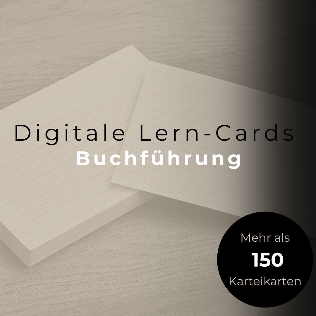 Lern-Cards ⚖️ BUCHFÜHRUNG (➡️Mehr als 150 digitale Karteikarten) für RECHTSANWALTSFACHANGESTELLTE