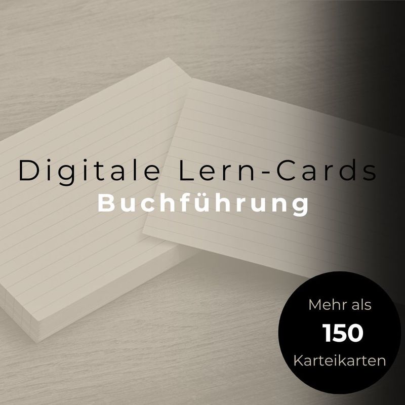 Lern-Cards ⚖️ BUCHFÜHRUNG (➡️Mehr als 150 digitale Karteikarten) für RECHTSFACHWIRTE