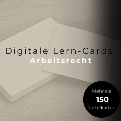 Lern-Cards ⚖️ PERSONAL (➡️150 digitale Karteikarten) für RECHTSFACHWIRTE