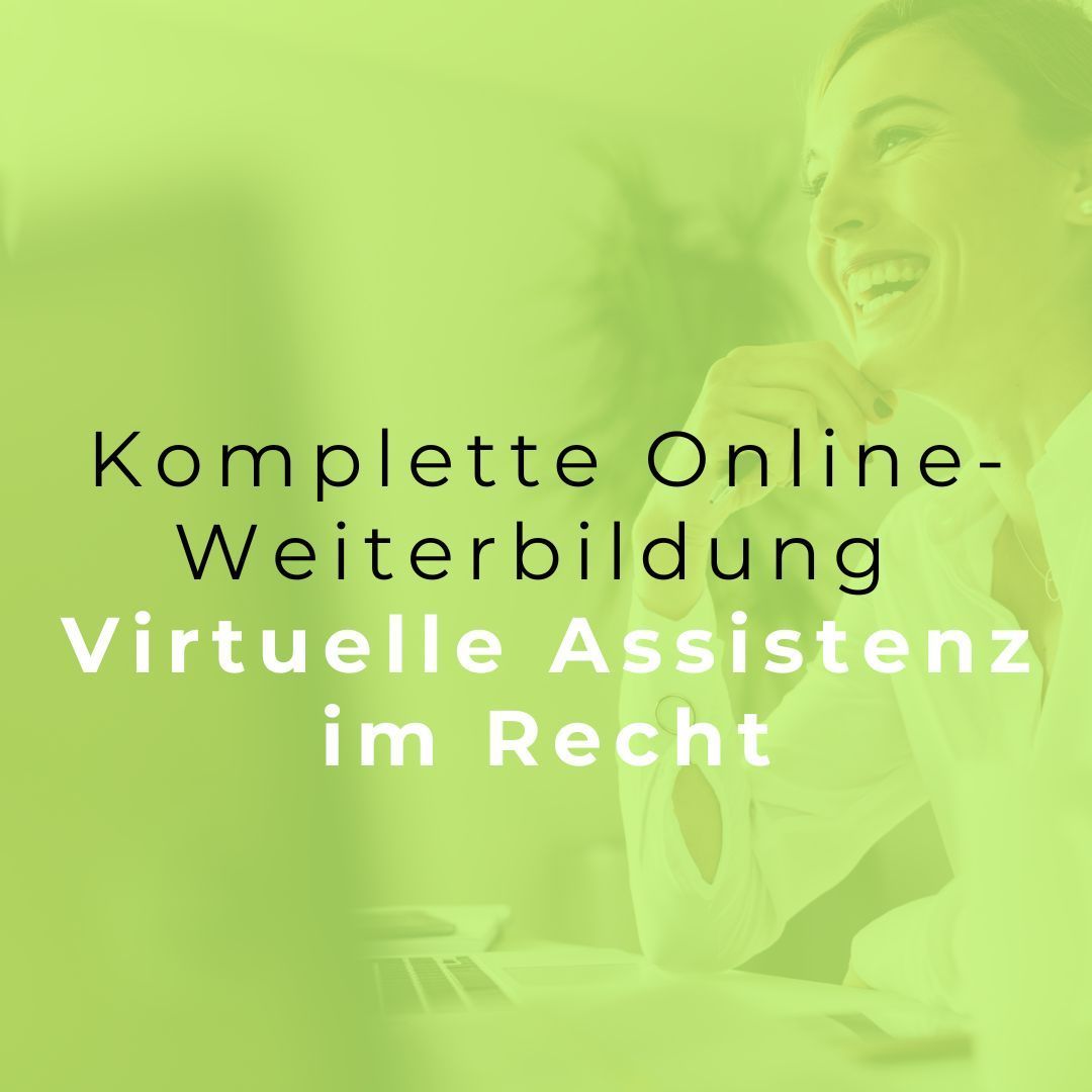 Komplette Weiterbildung 15.09.25⚖️ VIRTUELLE ASSISTENZ (➡️ONLINE + persönliche Betreuung) inkl. ZERTIFIKAT