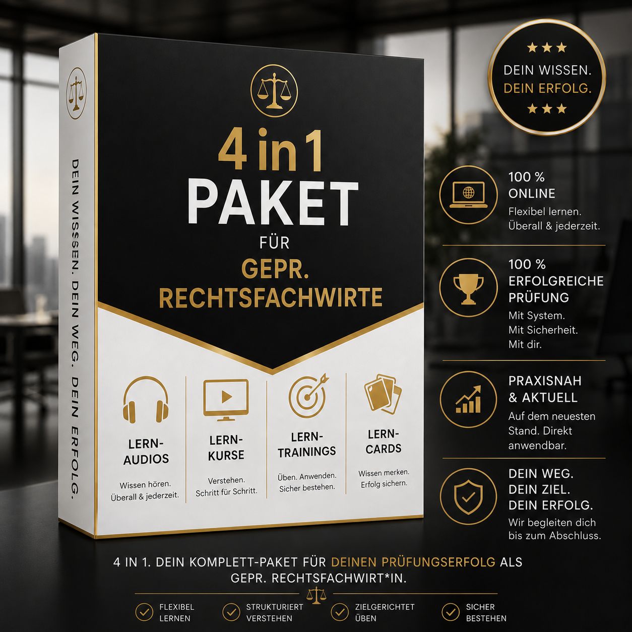 ? 4 in 1-PAKET⚖️ ALLE FÄCHER ➡️Prüfungsvorbereitung für RECHTSFACHWIRTE ? 4 in 1-PAKET⚖️ ALLE FÄCHER ➡️Prüfungsvorbereitung für RECHTSFACHWIRTE