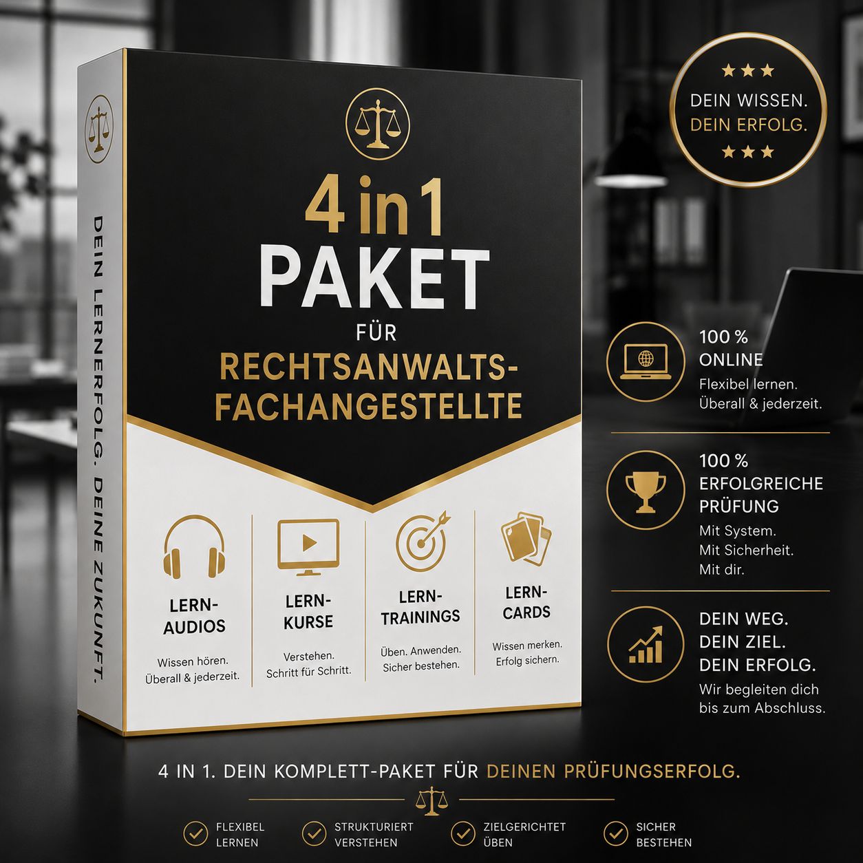 ?4 in 1-PAKET⚖️ ALLE FÄCHER ➡️Prüfungsvorbereitung für RECHTSANWALTSFACHANGESTELLTE ?4 in 1-PAKET⚖️ ALLE FÄCHER ➡️Prüfungsvorbereitung für RECHTSANWALTSFACHANGESTELLTE
