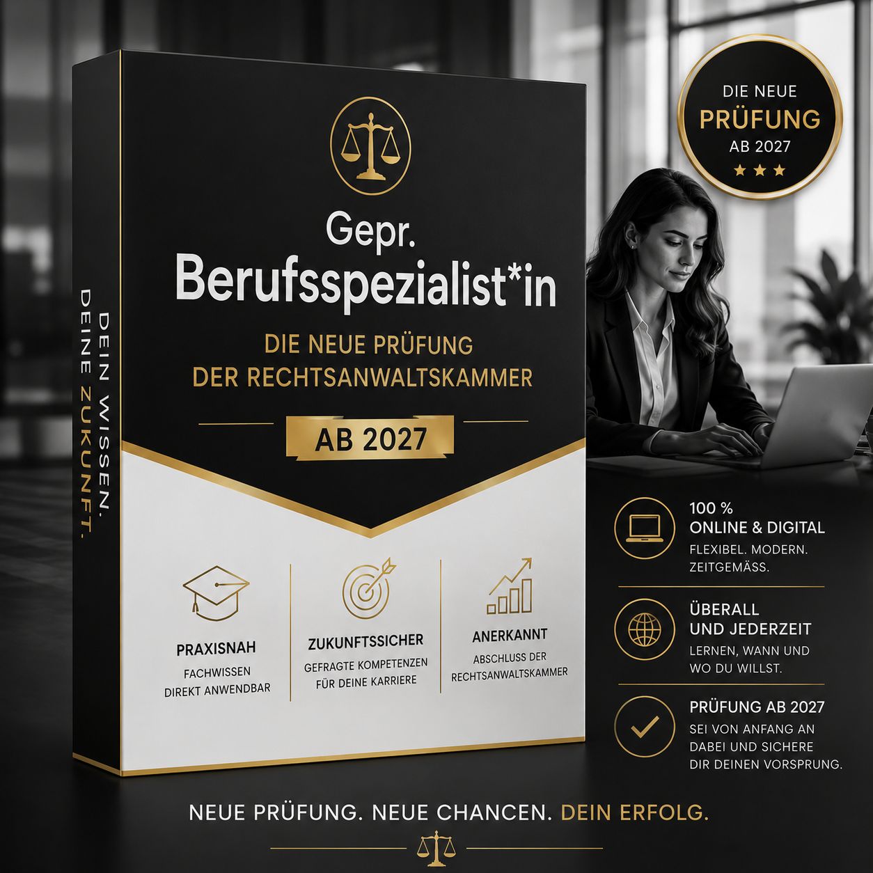 DIE NEUE KAMMER-PRÜFUNG⚖️ Gepr. BERUFSSPEZIALIST*IN ➡️START: 01.03.2027 (➡️100 % ONLINE) DIE NEUE KAMMER-PRÜFUNG⚖️ Gepr. BERUFSSPEZIALIST*IN ➡️START: 01.03.2027 (➡️100 % ONLINE)