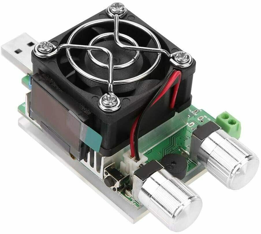 Einstellbare elektronische Konstantstromlast mit USB-Anschluss, 35-W-Entladungsstrom-Prüfgerät mit LCD
