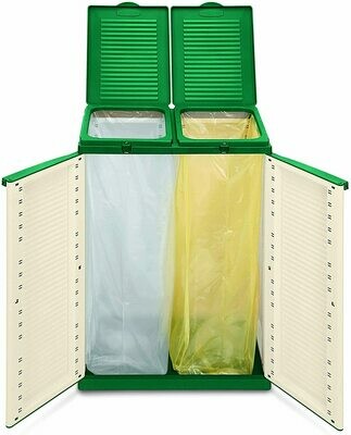 Müllbehälter für Gelber Sack Terry 9714402 Ecocab Contenitori, Verde, 68x39x88,7 cm Müllbehälter für Gelber Sack Terry 9714402 Ecocab Contenitori, Verde, 68x39x88,7 cm