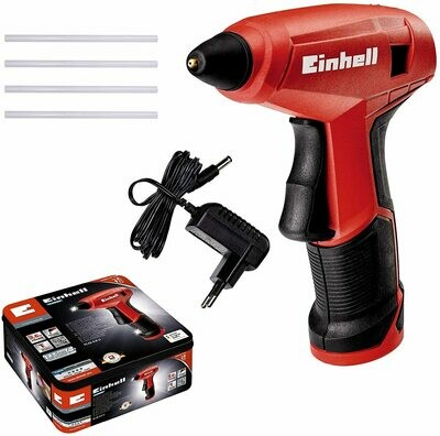 Einhell Akku-Heißklebepistole TC-CG 3,6 Li (Lithium-Ionen, Anti-Tropf-System, 15 Sek. Aufheizzeit, inkl. Metallbox, Ladegerät und 4 Heißklebestiften) Einhell Akku-Heißklebepistole TC-CG 3,6 Li (Lithium-Ionen, Anti-Tropf-System, 15 Sek. Aufheizzeit, inkl. Metallbox, Ladegerät und 4 Heißklebestiften)
