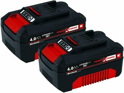 Power X-Change (Li-Ion, 18 V, 2x 4,0 Ah, für alle PXC-Geräte geeignet, proaktives Batteriemanagement, situativ angepasste Ladezyklen) Power X-Change (Li-Ion, 18 V, 2x 4,0 Ah, für alle PXC-Geräte geeignet, proaktives Batteriemanagement, situativ angepasste Ladezyklen)