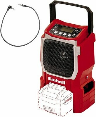 Einhell Akku-Radio TE-CR 18 Li - Solo (18V, 90mm Lautsprecher, 10 Senderspeicherplätze, LCD Display, integrierte Antenne, AUX Anschluss, ohne Akku und Ladegerät) Einhell Akku-Radio TE-CR 18 Li - Solo (18V, 90mm Lautsprecher, 10 Senderspeicherplätze, LCD Display, integrierte Antenne, AUX Anschluss, ohne Akku und Ladegerät)