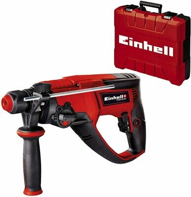Einhell Bohrhammer TE-RH 26 4F (800 W, Schlagzahl 0-4.500/Min, 2,6 Joule, pneumatisches Schlagwerk, SDS-plus-Werkzeugaufnahme, Metall-Bohrtiefenanschlag, inkl. E-Box) Einhell Bohrhammer TE-RH 26 4F (800 W, Schlagzahl 0-4.500/Min, 2,6 Joule, pneumatisches Schlagwerk, SDS-plus-Werkzeugaufnahme, Metall-Bohrtiefenanschlag, inkl. E-Box)