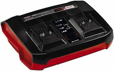 Original Einhell Ladegerät Power-X-Twincharger 3 A Power X-Change (Li-Ion, für alle PXC-Akkus verwendbar, Parallelladung 2x 18 V-Akkus, intelligentes Lademanagement, 6-Stufen-Ladesystem) Original Einhell Ladegerät Power-X-Twincharger 3 A Power X-Change (Li-Ion, für alle PXC-Akkus verwendbar, Parallelladung 2x 18 V-Akkus, intelligentes Lademanagement, 6-Stufen-Ladesystem)