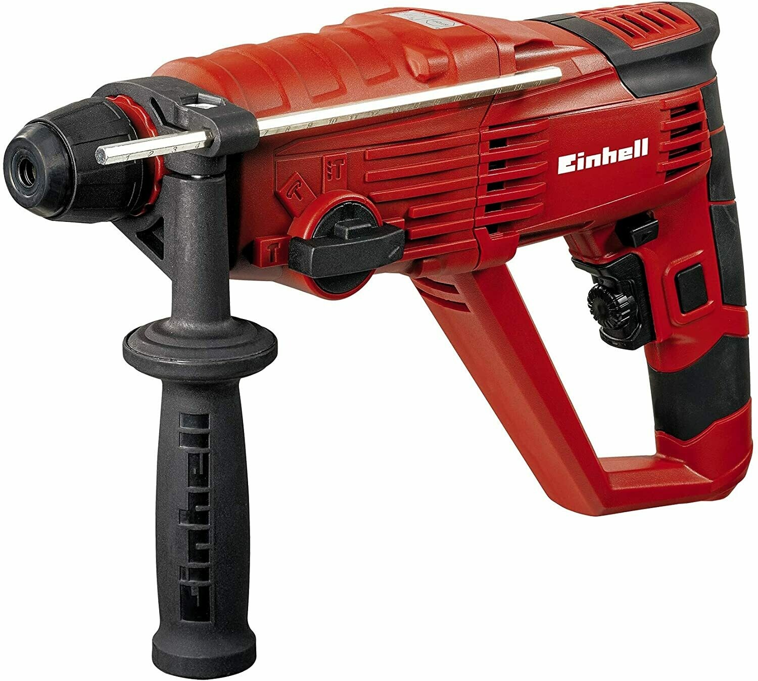 Einhell Bohrhammer TC-RH 800 E (800 W, 2,5 J,Bohrleistung Ø in Beton 26 mm, SDS-Plus-Aufnahme, Metall-Tiefenanschlag, Koffer)