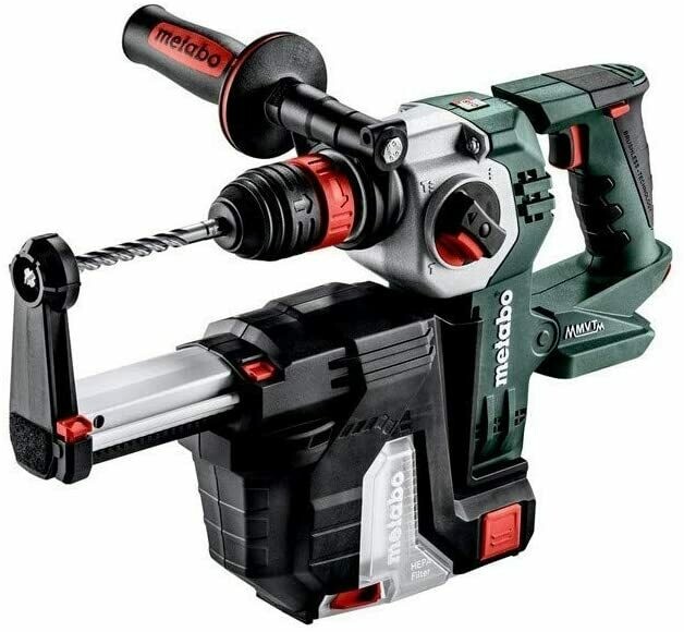 Metabo Akku-Kombihammer KHA 18 LTX BL 24 Q Set bürstenlos mit Quick-Wechselfutter (SDS plus/zylindrisch) - inkl. integrierter Staubabsaugung