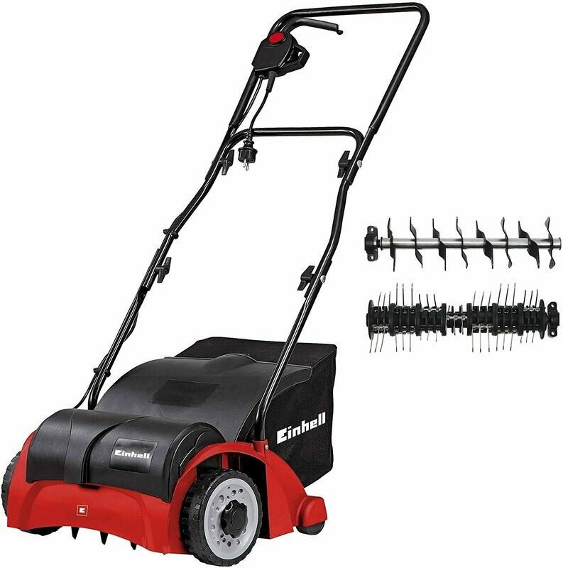 Einhell Elektro-Vertikutierer-Lüfter GC-SA 1231 (1200W, 31cm Arbeitsbreite, 3-9 mm Arbeitstiefe, klappbarer Holm, 28 L Fangkorb, inkl. Lüfterwalze) Einhell Elektro-Vertikutierer-Lüfter GC-SA 1231 (1200W, 31cm Arbeitsbreite, 3-9 mm Arbeitstiefe, klappbarer Holm, 28 L Fangkorb, inkl. Lüfterwalze)