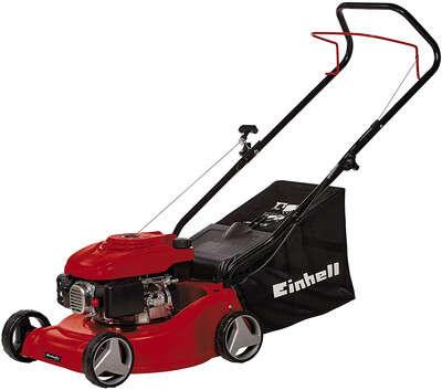 Einhell Benzin-Rasenmäher GC-PM 40 (1,2 kW, 3-stufige Einzelrad-Höhenverstellung, klappbarer Führungsholm, stabiles Kunststoffgehäuse, Fangsack mit Füllstandsanzeige, für 800 m²) Einhell Benzin-Rasenmäher GC-PM 40 (1,2 kW, 3-stufige Einzelrad-Höhenverstellung, klappbarer Führungsholm, stabiles Kunststoffgehäuse, Fangsack mit Füllstandsanzeige, für 800 m²)