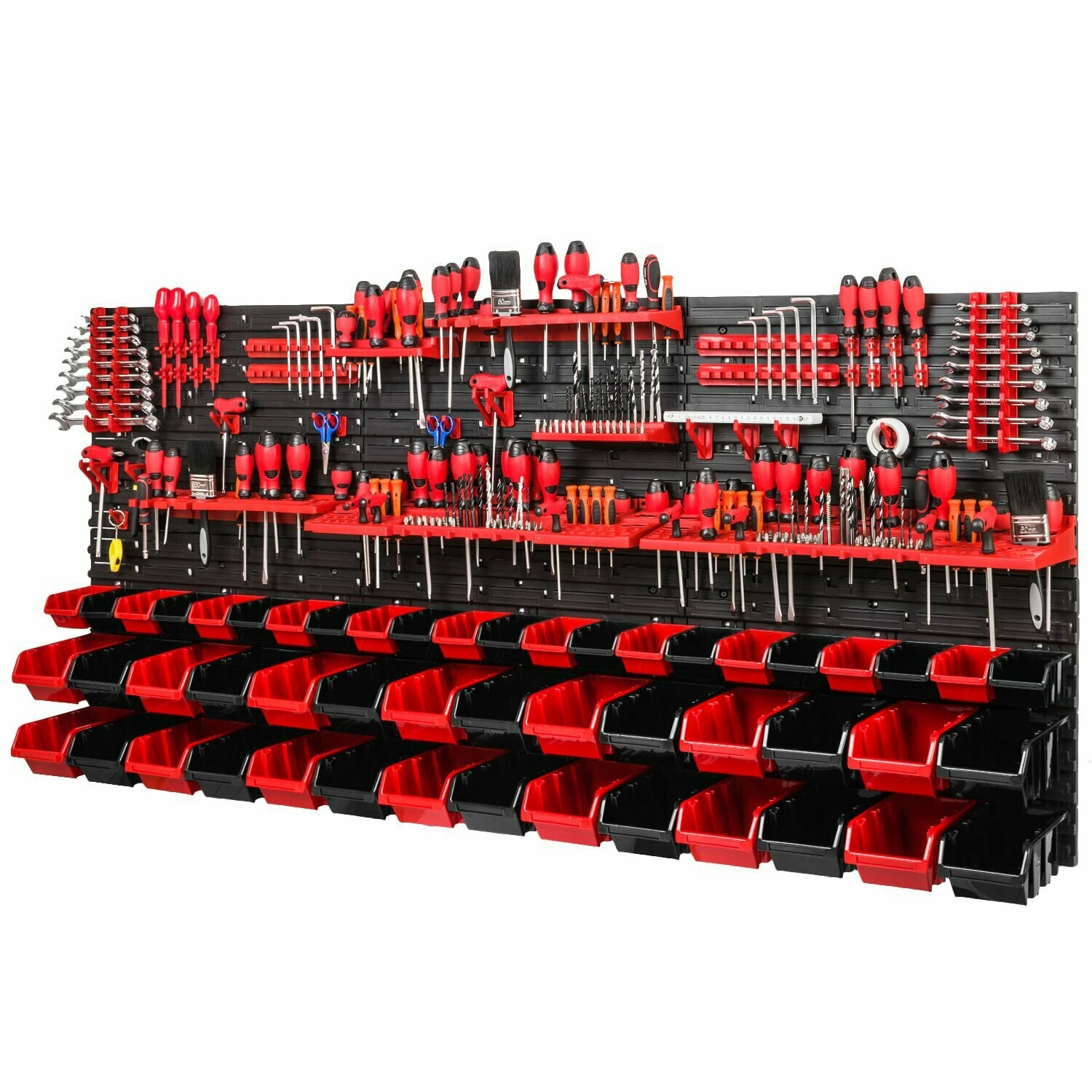 Werkzeugwand  Set Werkzeughaltern mit Lochwand Lagersystem Warkzeuglochwand Wandregal Werkstattregal Set