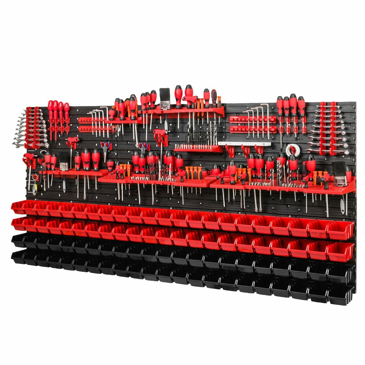 *BESTSELLER* Werkzeugwand  Set Werkzeughaltern mit Lochwand Lagersystem Warkzeuglochwand Wandregal Werkstattregal Set
