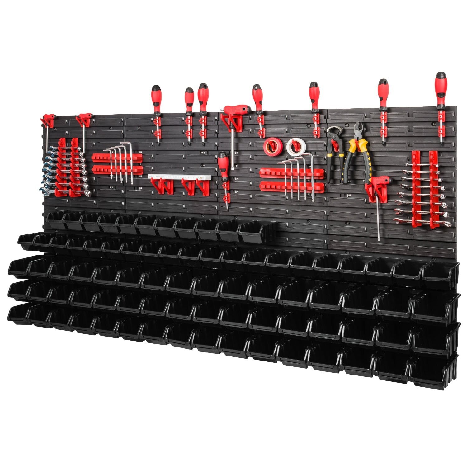 *BESTSELLER* Werkzeugwand  Set Werkzeughaltern mit Lochwand Lagersystem Warkzeuglochwand Wandregal Werkstattregal Set
