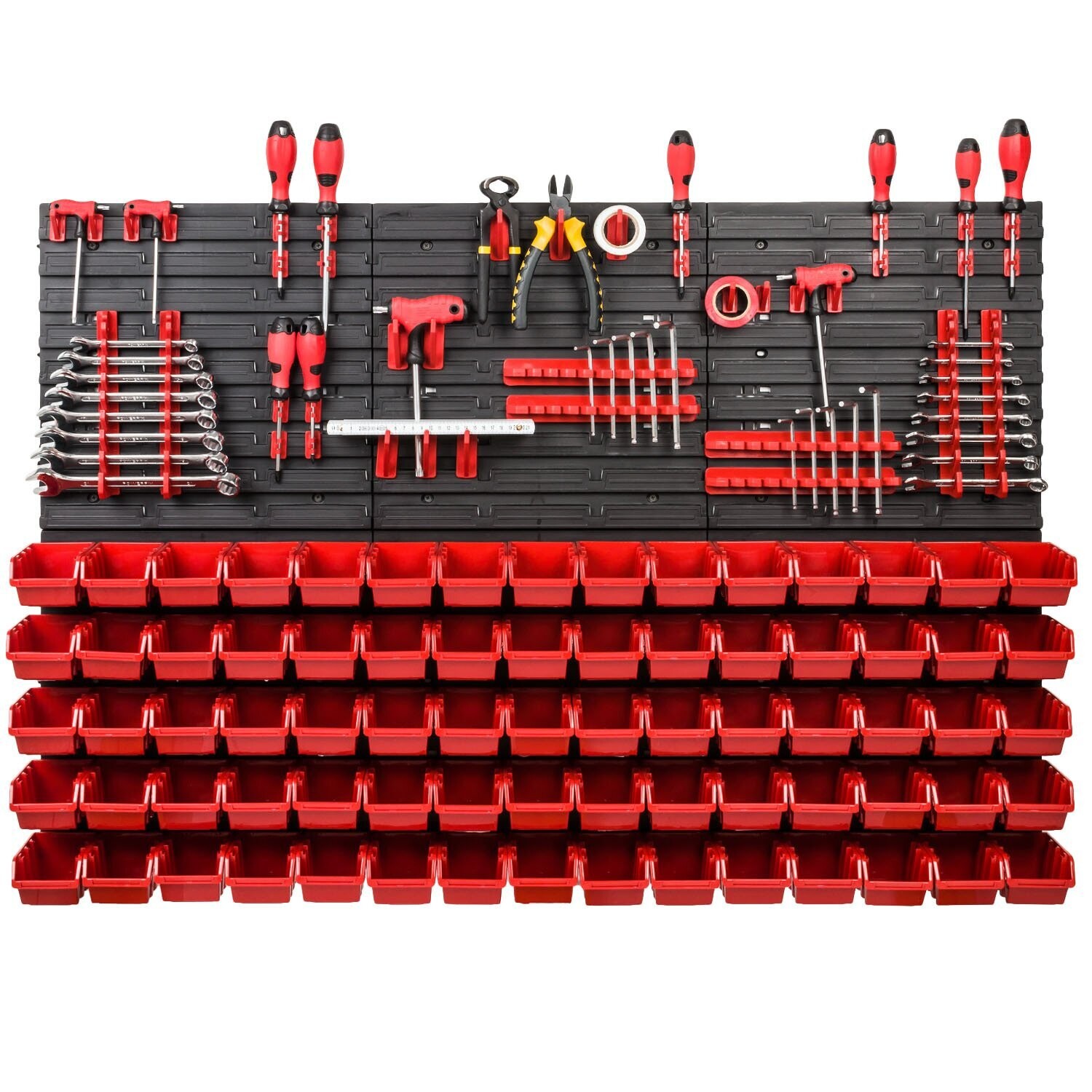 *BESTSELLER* Werkzeugwand  Set Werkzeughaltern mit Lochwand Lagersystem Warkzeuglochwand Wandregal Werkstattregal Set