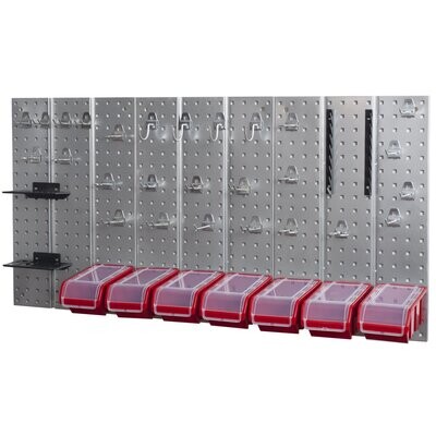 *BESTSELLER* Werkzeugwand Metall Set Werkzeughaltern mit Lochwand Lagersystem Warkzeuglochwand Wandregal Werkstattregal Set *BESTSELLER* Werkzeugwand Metall Set Werkzeughaltern mit Lochwand Lagersystem Warkzeuglochwand Wandregal Werkstattregal Set