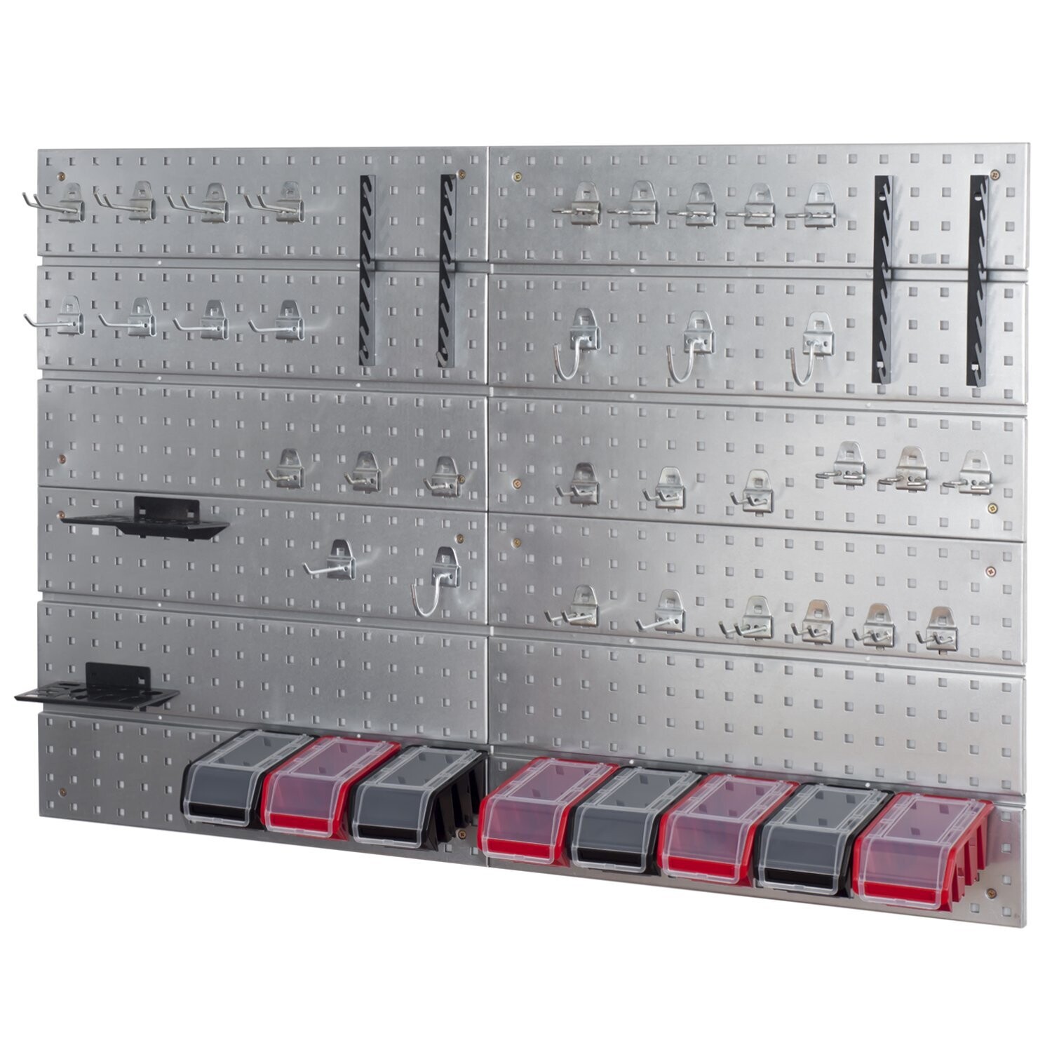*BESTSELLER* Werkzeugwand  Metall Set Werkzeughaltern mit Lochwand Lagersystem Warkzeuglochwand Wandregal Werkstattregal Set