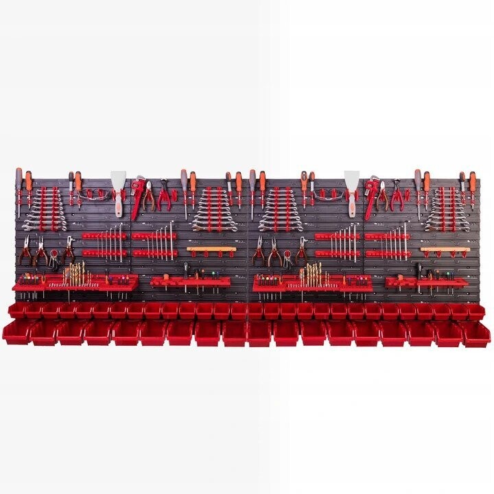 *BESTSELLER* Werkzeugwand 230x78 Set Werkzeughaltern mit Lochwand Lagersystem Warkzeuglochwand Wandregal Werkstattregal Set