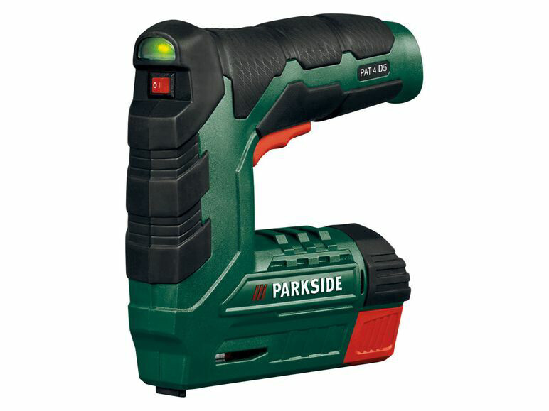 PARKSIDE® Akku Tacker »PAT 4 D5«, 4 Volt, mit Klammern u. Nägeln
