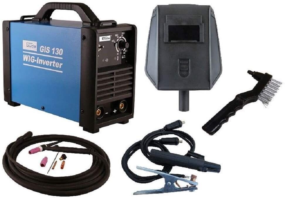 GÜDE Inverter Schweißgerät GIS 130 WIG inkl. Schweißplatzausrüstung