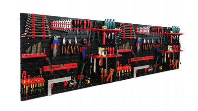#BESTDEAL# Werkzeugwand 240x80cm komplett Set #BESTDEAL# Werkzeugwand 240x80cm komplett Set