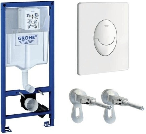Vorwandelement GROHE Rapid SL für WC H:113cm mit Befestigung und Betätigungsplatte Skate Air weiß 38722001
