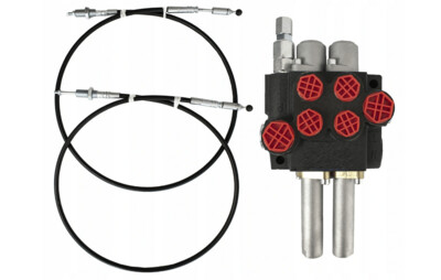 Hydraulik-Steuerventil  2 sektionen mit Bowdenzug 40l - set