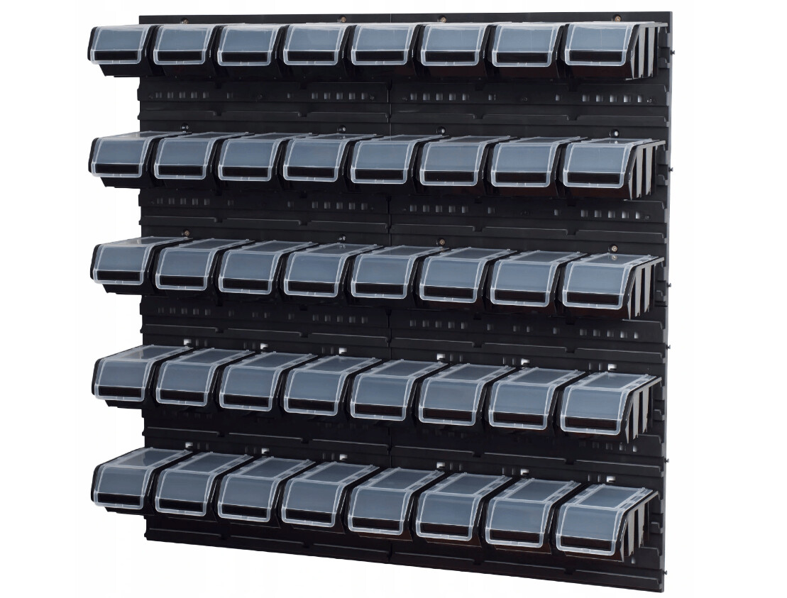 #NEU# Werkstattregal Werkzeugwand mit 40 Stk Behälter abgedeckt  772x780mm