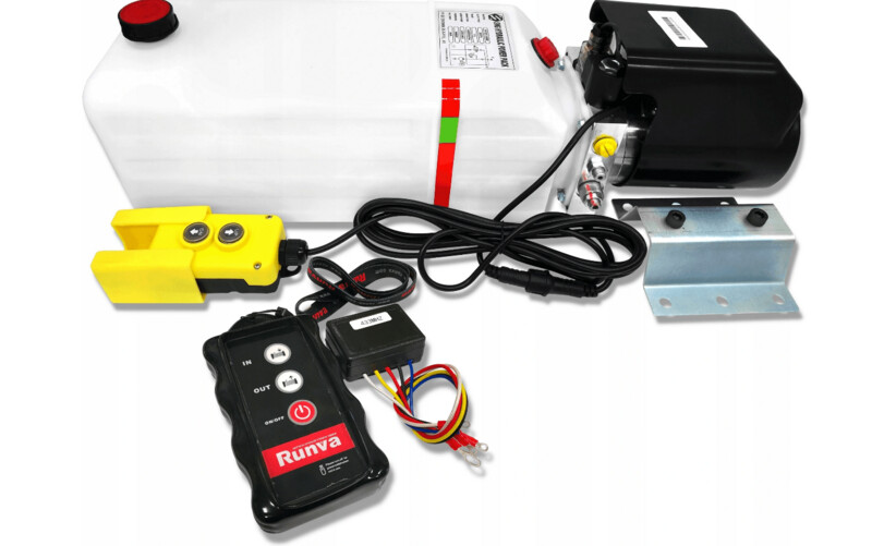HYDRAULICHE PUMPE STROMVERSORGUNG KIPPER ANHÄNGER SET AGGREGAT mit FERNBEDIENUNG STROMVERSORGUNG 2,0kW 12V 11l Kipper SET HYDRAULICHE PUMPE STROMVERSORGUNG KIPPER ANHÄNGER SET AGGREGAT mit FERNBEDIENUNG STROMVERSORGUNG 2,0kW 12V 11l Kipper SET