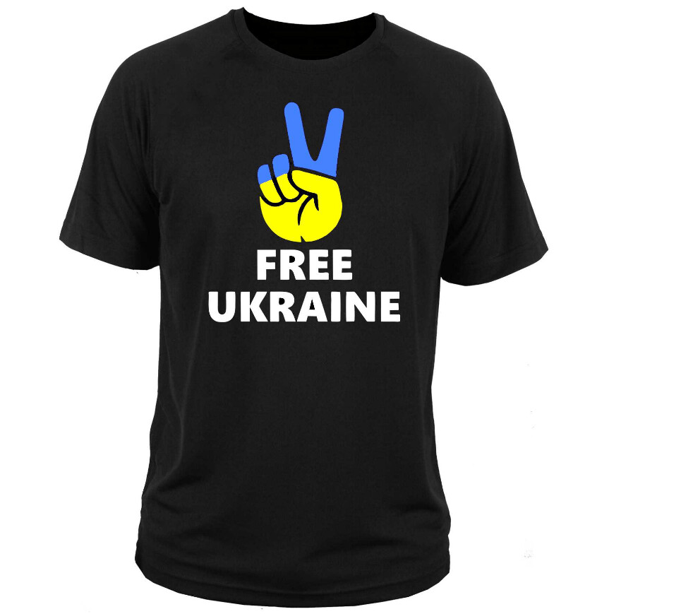 HANDMADE Solidarität Free Freiheit Ukraine T-Shirt alle Größen S M L XL XXL