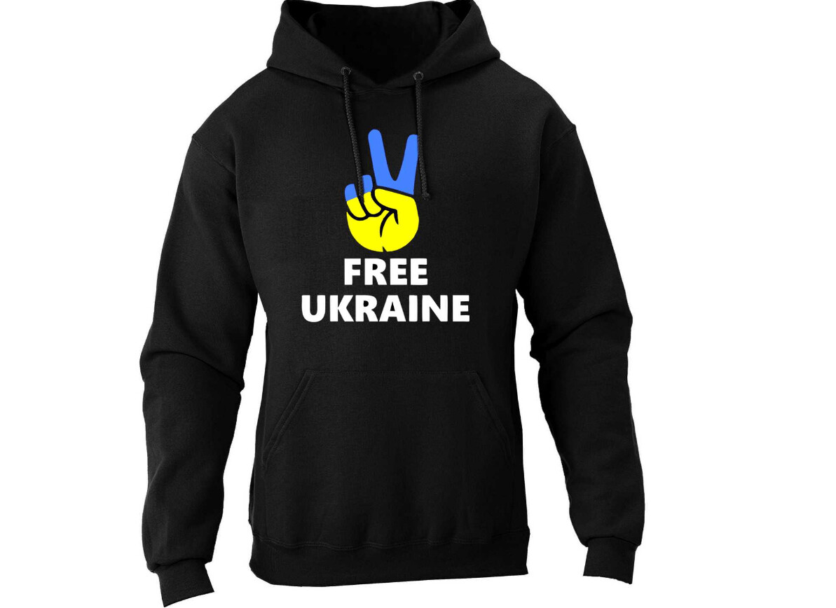 HANDMADE Solidarität Free Freiheit Ukraine Sweatshirt Hoody alle Größen S M L XL XXL