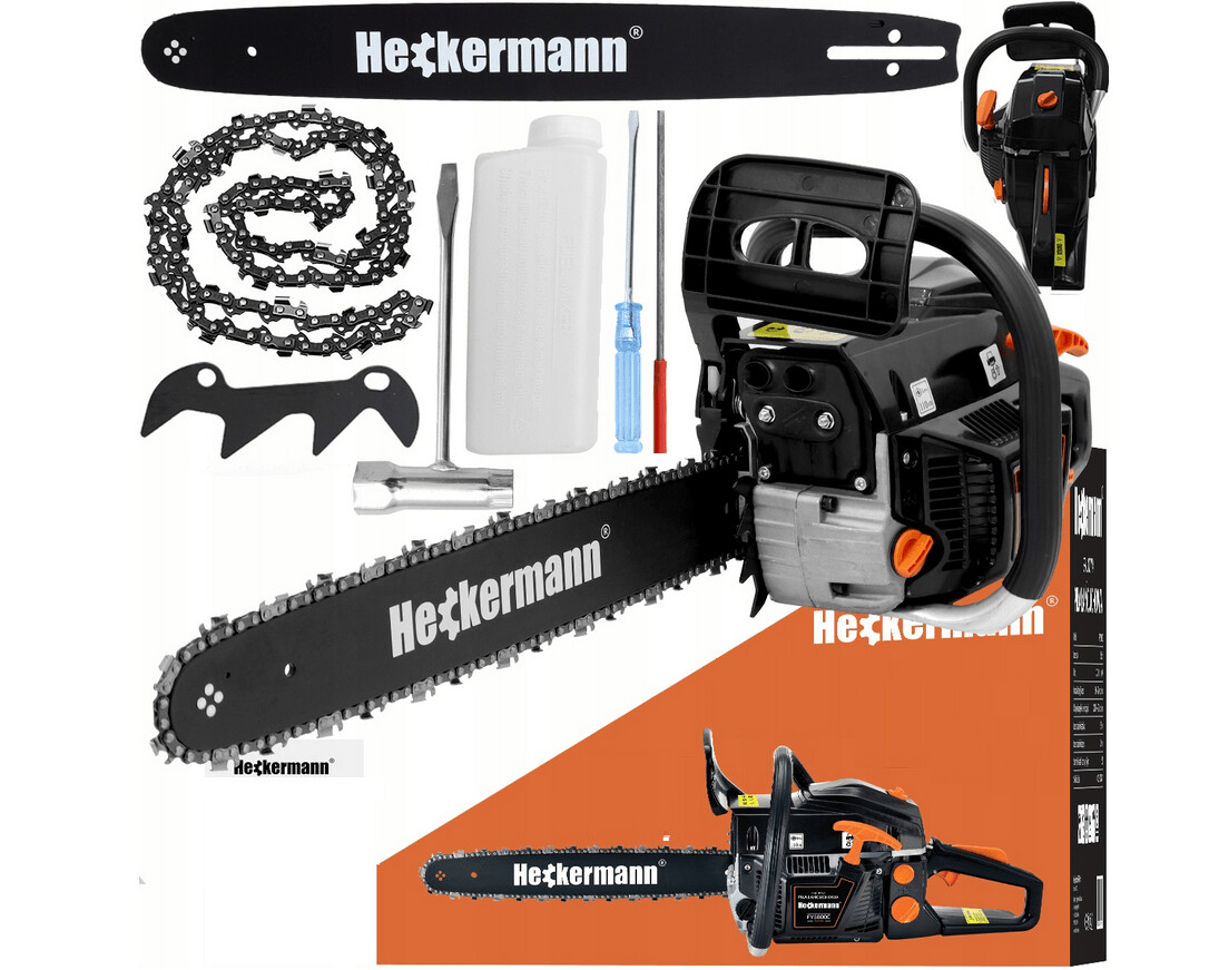 Benzin Kettensäge Motorsäge im XXXL Starter Set  5,4 PS Forst