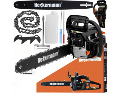 Benzin Kettensäge Motorsäge im XXXL Starter Set 5,4 PS Forst Benzin Kettensäge Motorsäge im XXXL Starter Set 5,4 PS Forst