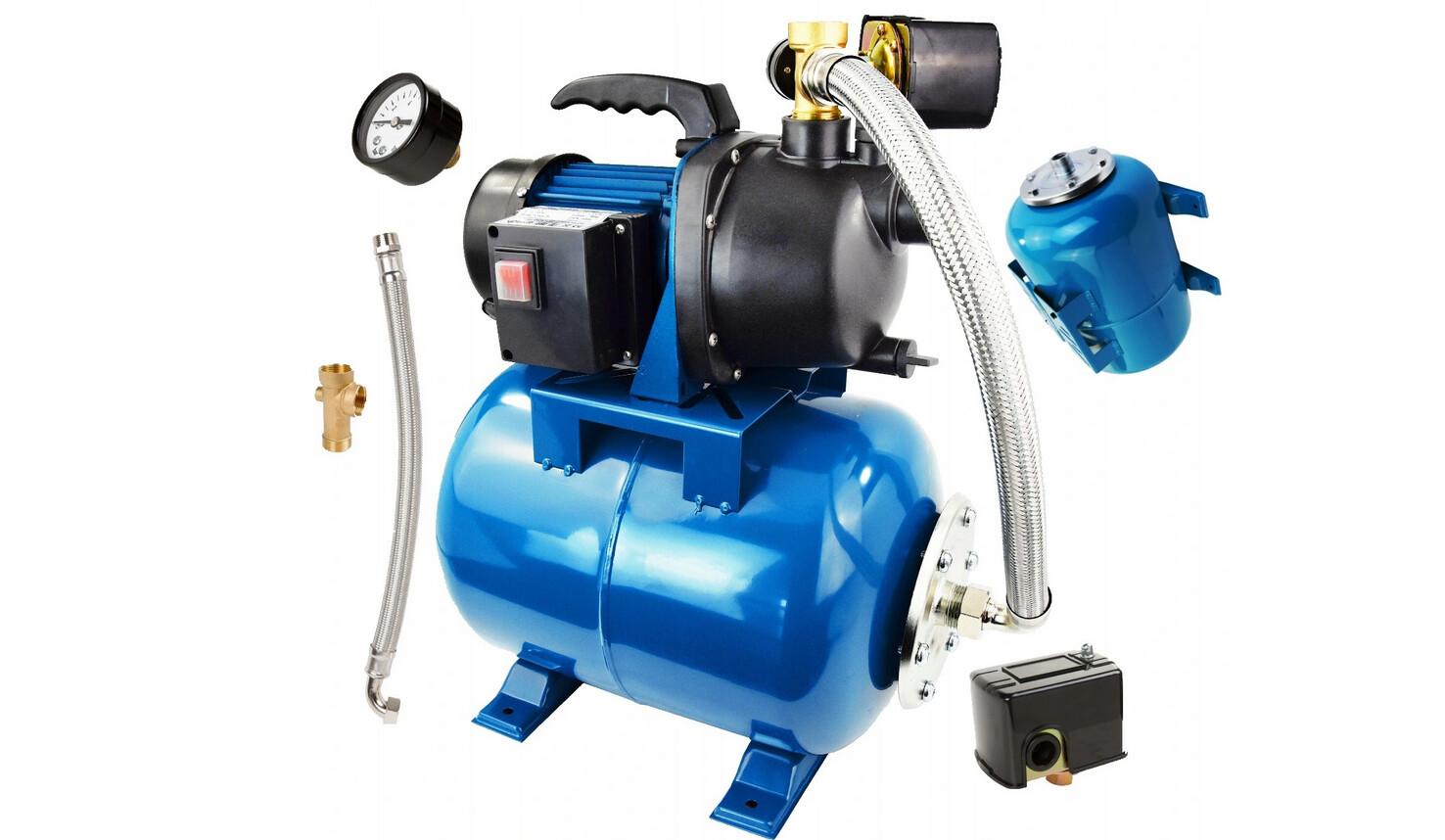Hauswasserwerk 1000Watt  komplett Set 24l Tank