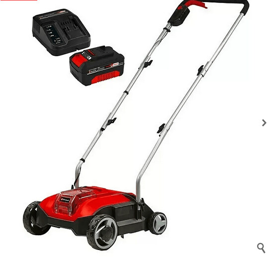 Einhell Akku-Vertikutierer GC-SC 18/28 Li Power X-Change (Li-Ion, 18 V, bürstenloser Elektromotor, 28cm Messerwalze, 3-stufige Arbeitstiefeneinstellung, mit 4 AH Akku & Ladegerät) Einhell Akku-Vertikutierer GC-SC 18/28 Li Power X-Change (Li-Ion, 18 V, bürstenloser Elektromotor, 28cm Messerwalze, 3-stufige Arbeitstiefeneinstellung, mit 4 AH Akku & Ladegerät)
