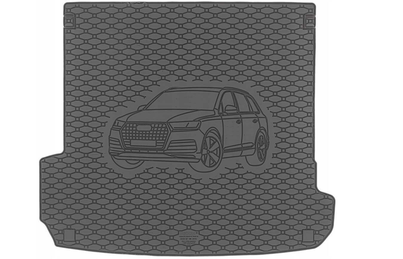 VIP Exclusiv Kofferraumwanne für Audi Q7 II 2015- Laderaumwanne Gummiwanne Motiv