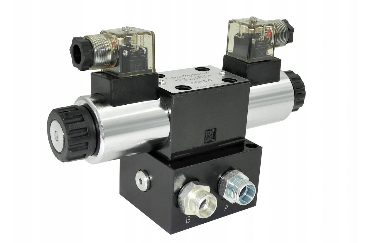 Hydraulikventil Steuerventil 1 Sektion CETOP 03 NG6 60l/min 12V mit Grundplatte
